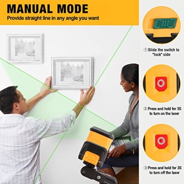 PREXISO Laser Level 65Ft Self Leveling Green Beam Tool