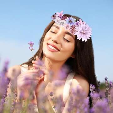 Thiccywoov 80 Pcs Assorted Fake Flower Heads Mini Artificial Flower Heads Bulk Silk Faux Daisy for Crafts Fake Peony Rose for Wedding Party Wreath Home Decoration(Purple)