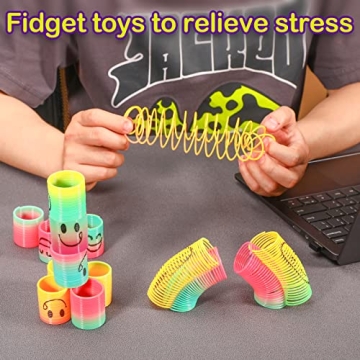 AZEN 24 Mini Springs for Kids - Fun Party Favors