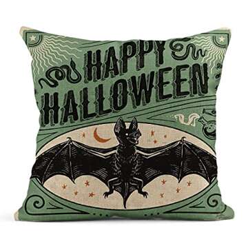 Rouihot Halloween Throw Pillow Covers Set of 4