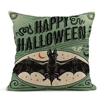 Rouihot Halloween Throw Pillow Covers Set of 4
