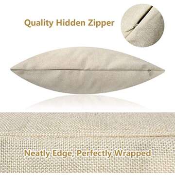 Rouihot Halloween Throw Pillow Covers Set of 4