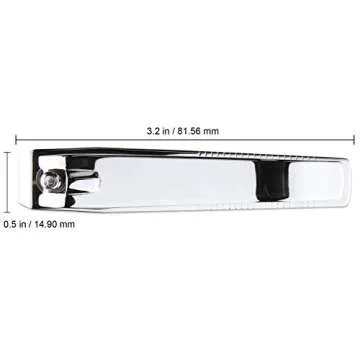 3pcs Large Beauticom Stainless Steel Straight Nail Clipper - Professional Ultra Sharp Sturdy Silver ...