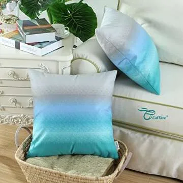 CaliTime Cozy Fleece Throw Pillow Cases for Modern Decor