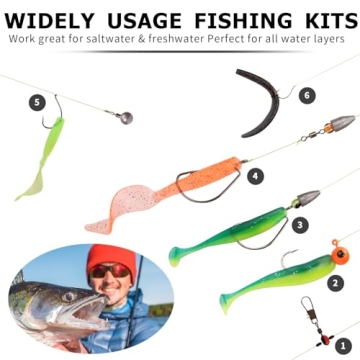 TRUSCEND Fishing Bait Rigs Kit for Freshwater Fishing