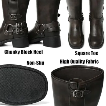 AMINUGAL Women's Stylish Knee High Boots for Every Occasion