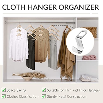 Durable ZEDODIER Hanger Connector Hooks to Save Closet Space