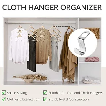 Durable ZEDODIER Hanger Connector Hooks to Save Closet Space