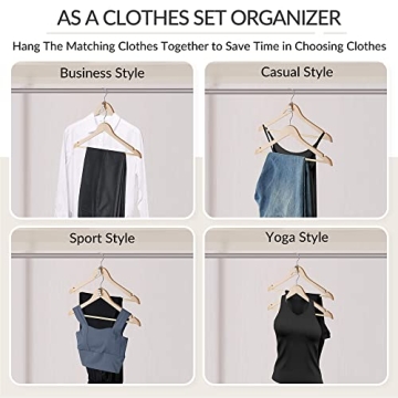 Durable ZEDODIER Hanger Connector Hooks to Save Closet Space