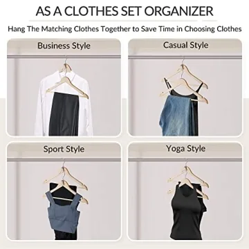 Durable ZEDODIER Hanger Connector Hooks to Save Closet Space