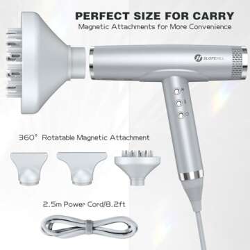 Slopehill Hair Dryer: Powerful, Fast, Lightweight & Ionic