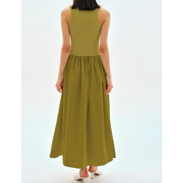 MISSACTIVER Sleeveless Maxi Dress with Pockets - Summer Ready
