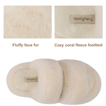 FamilyFairy Faux Fur Slippers for Luxurious Comfort