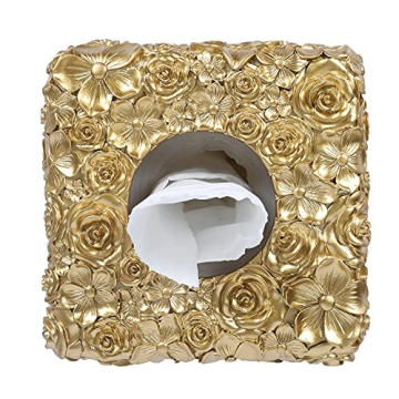 Hymmah Modern Square Tissue Box Cover Elegant Home Decor