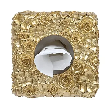 Hymmah Modern Square Tissue Box Cover Elegant Home Decor