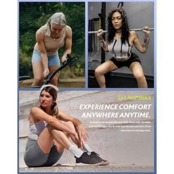 CAMPSNAIL 4 Pack Biker Shorts for Women High Waist - 3"/5"/8" Tummy Control Soft Athletic Yoga Workout Running Gym Shorts