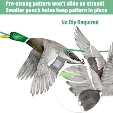 Mallard Duck Happy Birthday Banners Duck Hunting Birthday Decorations Mallard Duck Birthday Party Banner Hunting Theme Birthday Decor for Lucky Duck Baby Shower Supplies