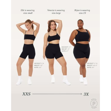 PAVOI ACTIVE HiPerform Women's Butt Sculpting Biker Shorts