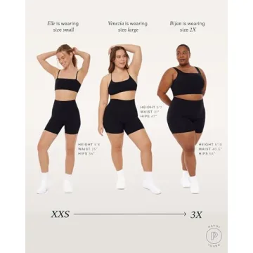 PAVOI ACTIVE HiPerform Women's Butt Sculpting Biker Shorts