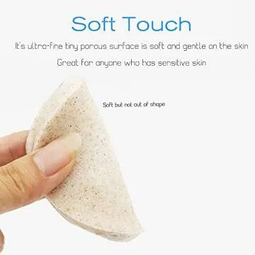 Facial Sponge Compressed, 120 Count for Makeup Removal