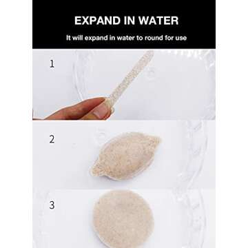 Facial Sponge Compressed, 120 Count for Makeup Removal