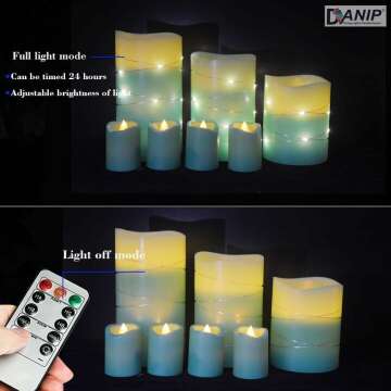 LED Flameless Candle Set with Remote Control