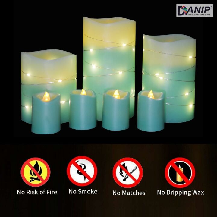 LED Flameless Candle Set with Remote Control