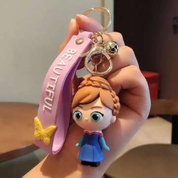 MARALICIA Keychain 3D Beautiful-Princess Pendant Accessories for Backpack, Handbag, Purse Charms for...