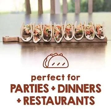 Trendy Wooden Taco Holder for Mess-Free Serving