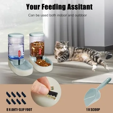 Automatic Pet Feeder and Waterer for Small Medium Pets