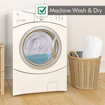 Luxurious KMAT White Bathroom Rug - Soft and Non-Slip