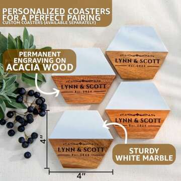 Personalized Charcuterie Board - Large Cheese Board for Wedding and Anniversary, New Home, House, Bridal Shower, Birthday Gifts for Women Customizable Wooden Serving Platter, Mother, Gift for Mom