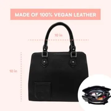 PortoVino Roma Handbag - Fashionable Wine Purse with Hidden Spout, Insulated Drink Purse Compartment, Holds 1 bottle of Wine! Wine Gift! Perfect for Traveling, Concert, Bachelorette Party!