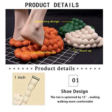 NateBur Bubble Slides Massage Slippers for Stress Relief and Relaxation