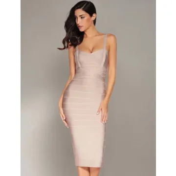 Chic Midi Bodycon Dress for Women Perfect for Weddings