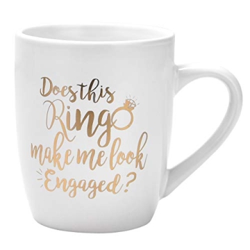 Maustic Engagement Gift Coffee Mug with Funny Quote