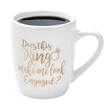 Maustic Engagement Gift Coffee Mug with Funny Quote