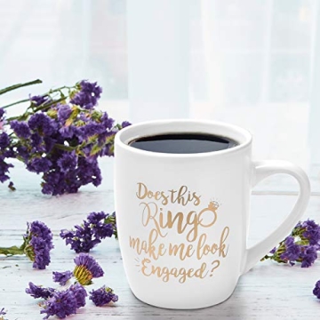 Maustic Engagement Gift Coffee Mug with Funny Quote