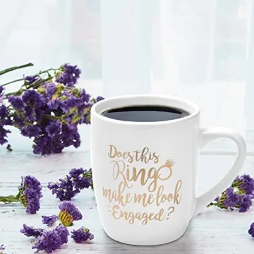Maustic Engagement Gift Coffee Mug with Funny Quote