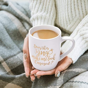 Maustic Engagement Gift Coffee Mug with Funny Quote