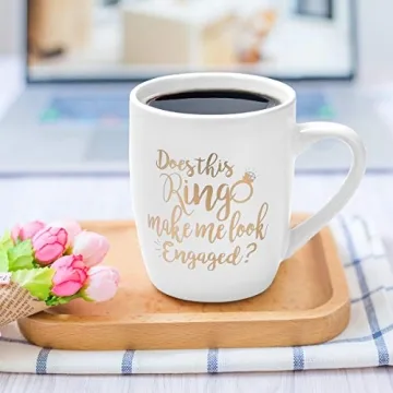 Maustic Engagement Gift Coffee Mug with Funny Quote