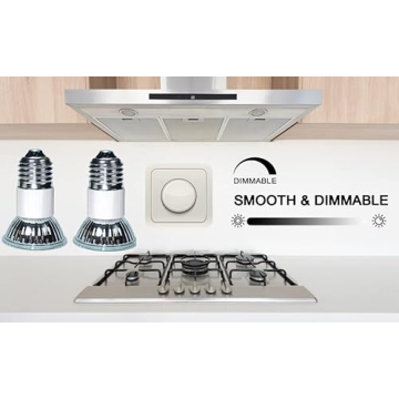 Package of 2 Light Bulbs, Z0B0011 50W JDR E27 75mm Range Hood Appliance Lamps