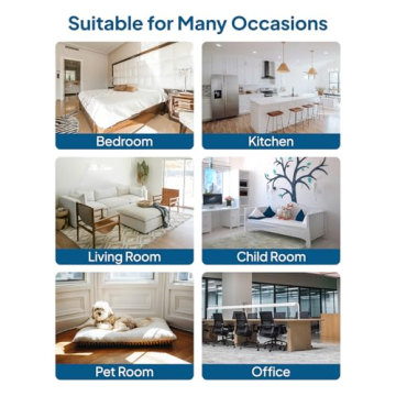 Air Purifier for Home Bedroom, Cobectal Room Air Cleaner with H13 True HEPA 3-in-1 Filter, Aroma Function & Sleep Mode, Desktop Small Air Purifier for Office, Dorm, Hotel, RVs (White)