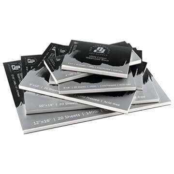 New York Central Cotton Watercolor Paper Blocks - 2 Pack 140lb