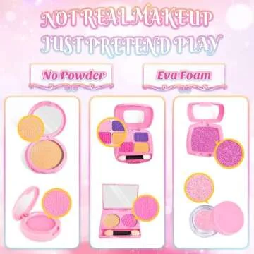 Pretend Makeup for Toddlers, Toy Play Makeup Set for Kids 3-5, Toddler Makeup Kit Pretend, Cat Toys ...