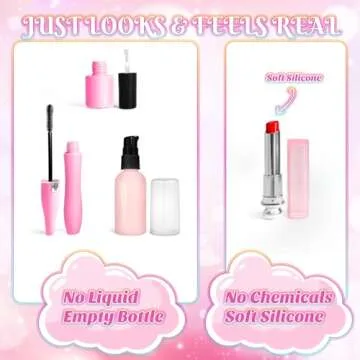 Pretend Makeup for Toddlers, Toy Play Makeup Set for Kids 3-5, Toddler Makeup Kit Pretend, Cat Toys for Kids Fake Makeup, Birthday Gifts Toys for 3 4 5 6 7 8+ Year Old Girls (Not Real Makeup)