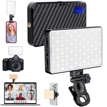 MACTREM 168 LED Selfie Light - Portable & Rechargeable