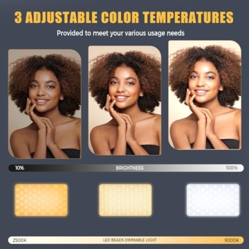 MACTREM 168 LED Selfie Light - Portable & Rechargeable