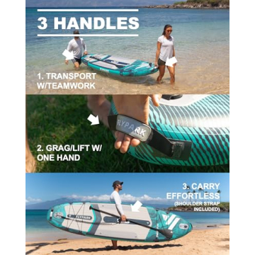 Flypark 11'x35'' Inflatable SUP - Extra Stability & Fun