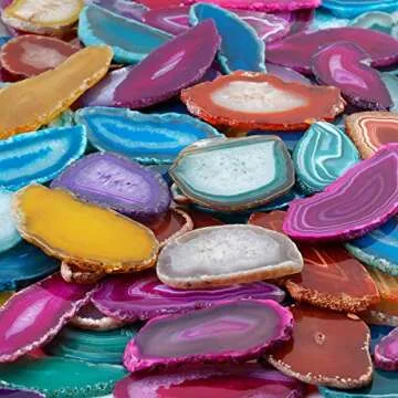 Agate Light Table Slices - Elegant & Healing Decor